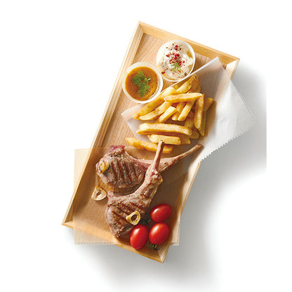 ヤマコー 経木容器（ポプラ）丸型 100枚入 中（23594）