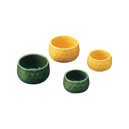 ヤマコー 黄釉三ツ足珍味入（小）（26672）