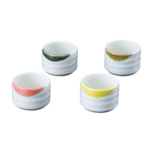 ヤマコー 粉引釉珍味入 アメ釉（26895）