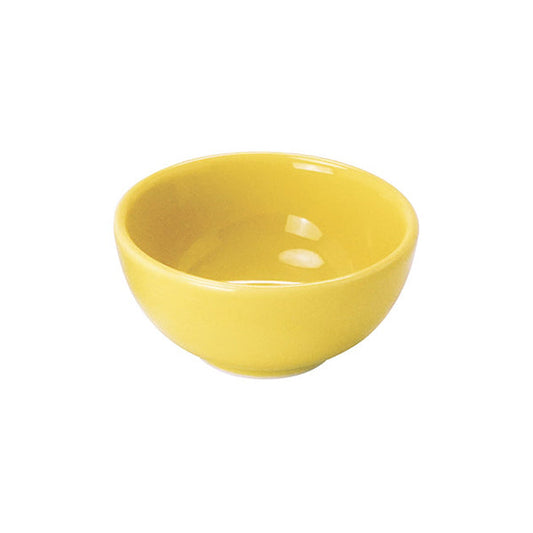 ヤマコー 色釉丸型珍味入 イエロー（25642）