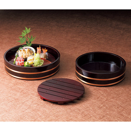 ヤマコー 粋・溜塗盛桶用目皿 8寸用（30063）