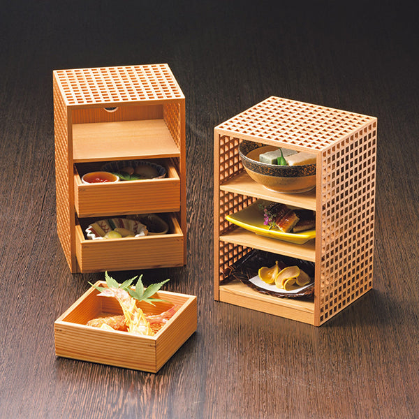 ヤマコー 細目格子 料理棚（32441）