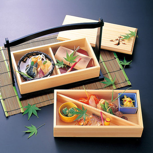 ヤマコー 黒塗り手提付松風弁当（27144）