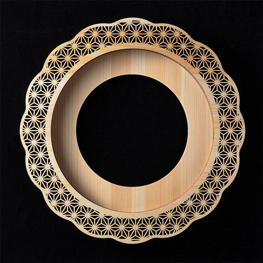 ヤマコー 細密麻の葉料理プレートのみ（陶器なし）（38190）
