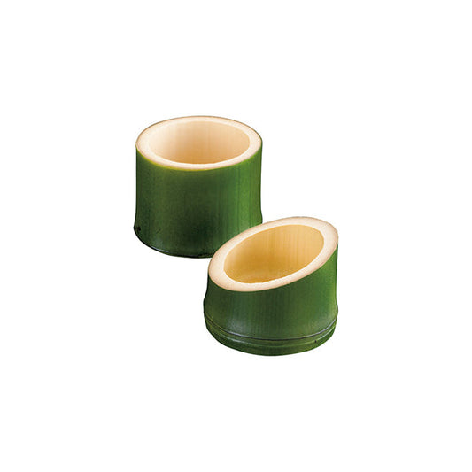 ヤマコー 青塗丸竹珍味入（フラット）（22204）