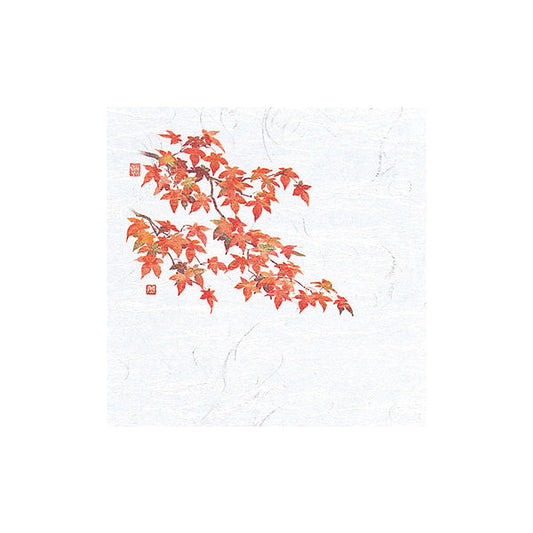 ヤマコー 4寸OP懐石敷紙 紅葉 100枚入（65119）