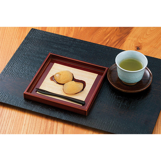 ヤマコー 両面ラミ・経木柄敷紙 15×15cm 100枚入（66703）