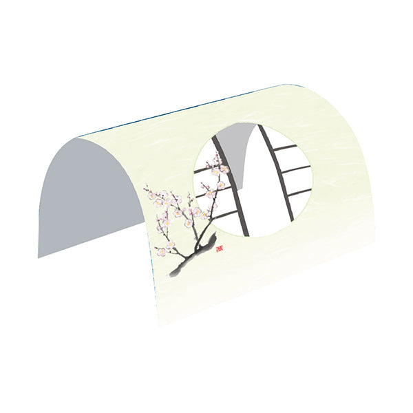 ヤマコー 月見窓ドーム掛紙 梅 100枚入（66226）