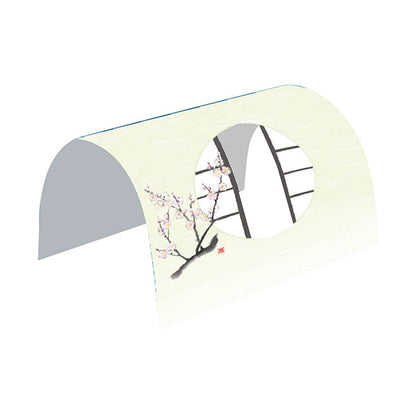 ヤマコー 月見窓ドーム掛紙 梅 100枚入（66226）