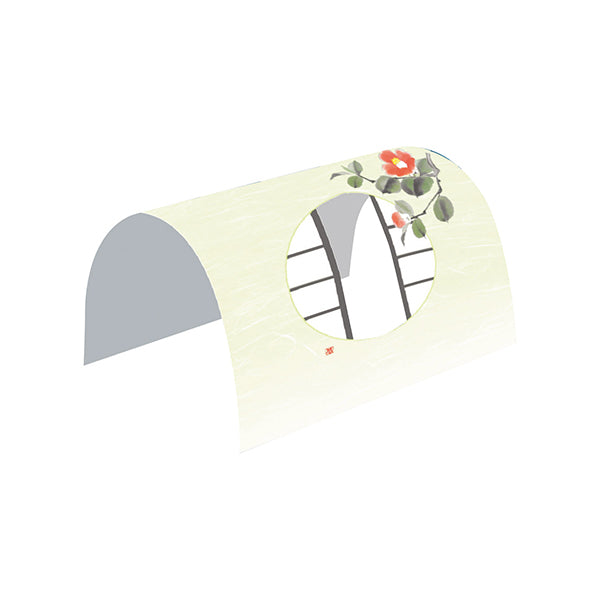 ヤマコー 月見窓ドーム掛紙 椿 100枚入（66235）