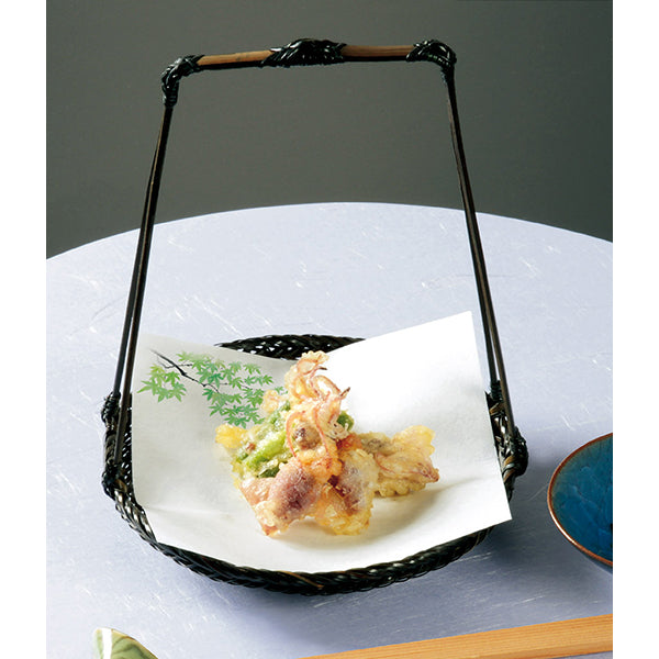 ヤマコー 花宴耐油天紙 青もみじ 4寸 100枚入（68609）