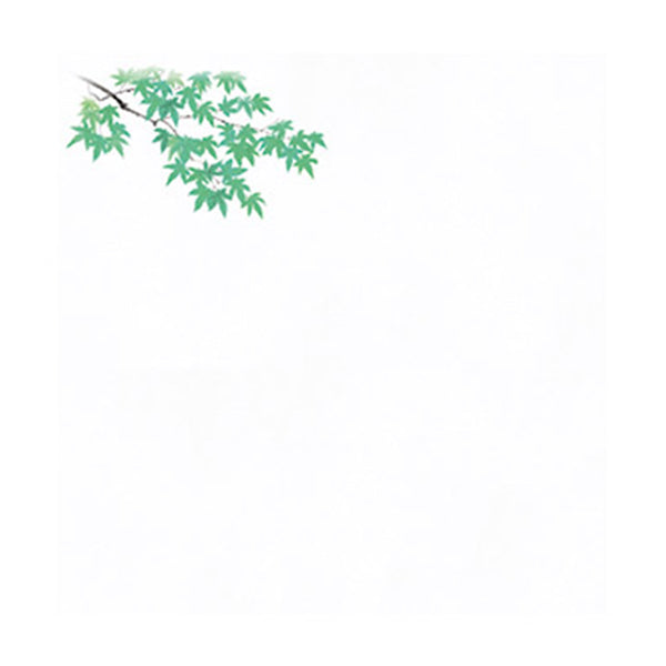 ヤマコー 花宴耐油天紙 青もみじ 4寸 100枚入（68609）