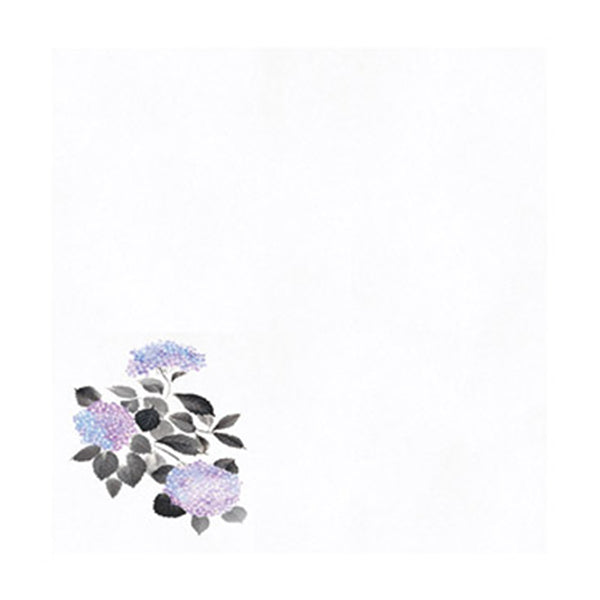 ヤマコー 花宴耐油天紙 紫陽花 4寸 100枚入（68611）