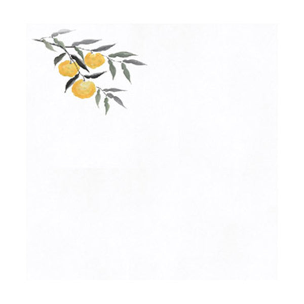 ヤマコー 花宴耐油天紙 柚子 4寸 100枚入（68621）