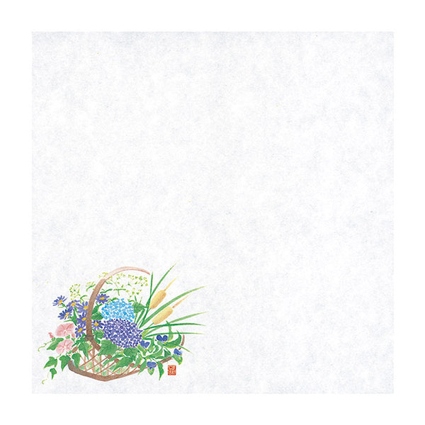 ヤマコー 花摘み篭耐油天紙 4寸 夏 100枚入（65553）