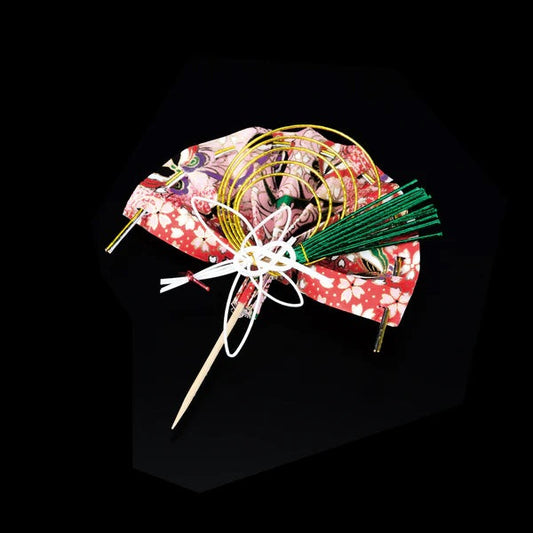 ヤマコー 水引友禅扇（楊枝付）鶴（25752）