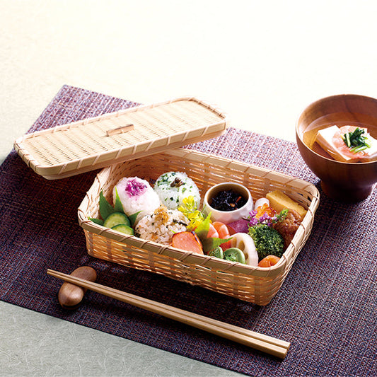 ヤマコー 竹編み長角料理篭（22732）