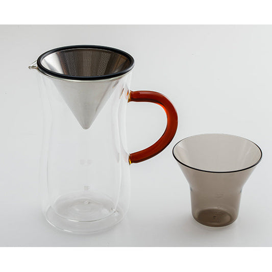 ボンマック ダブルウォール コーヒーカラフェセット 700ml