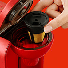 03.COFFEEボタンを約3秒以上長押しする。